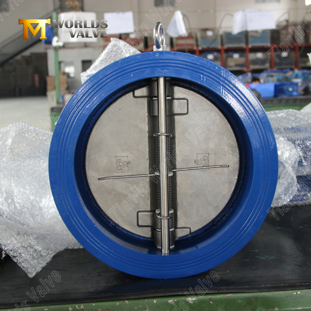 Tipo de oblea de doble disco de acero inoxidable Válvula sin retorno | Prevención de retorno de retroceso cero