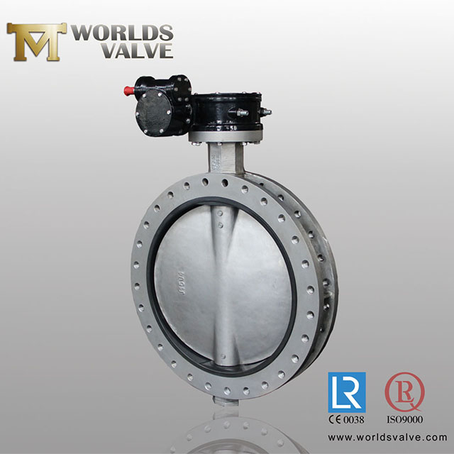 Doble bridas U Tipo Válvulas de mariposa con disco SS