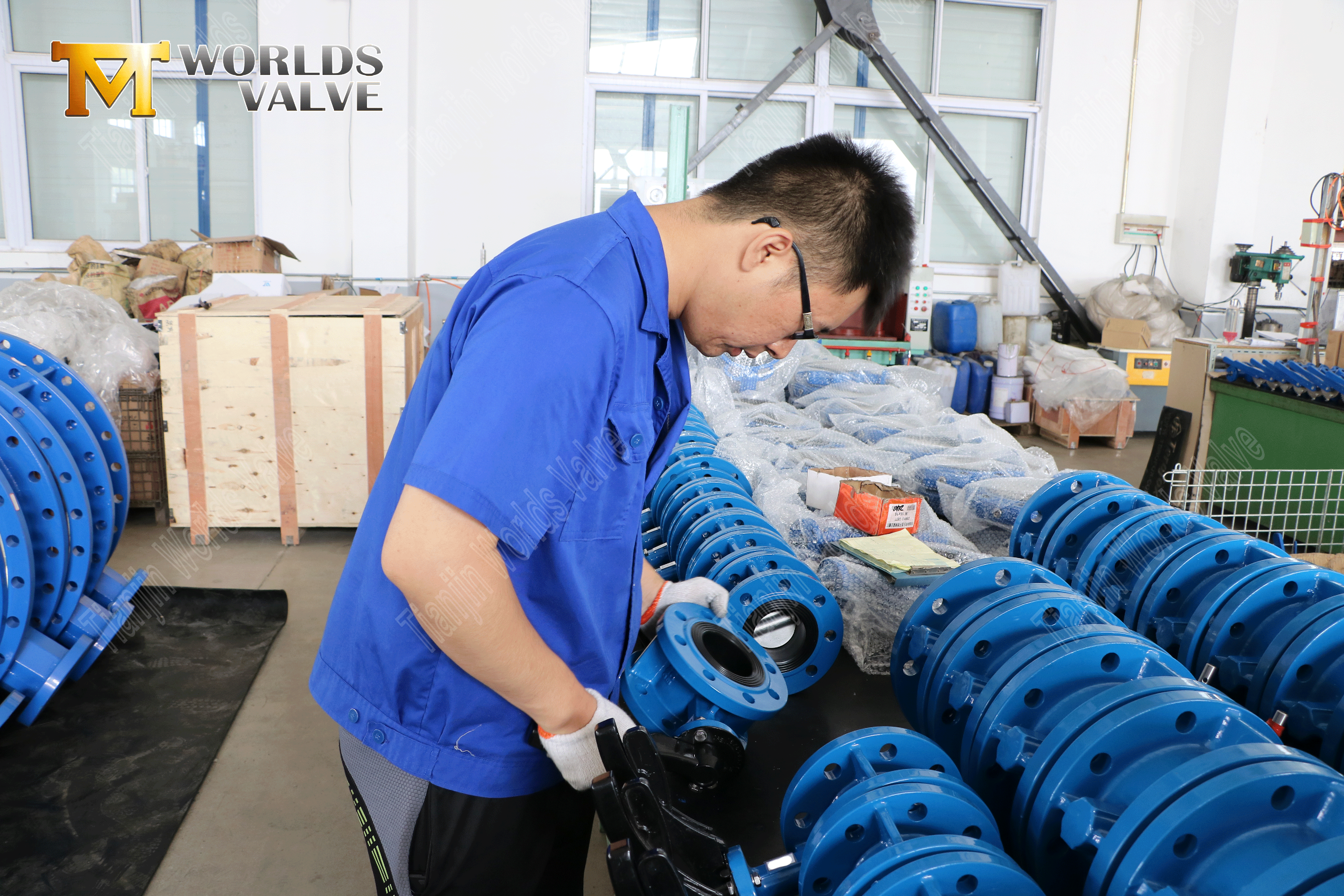 V&aacute;lvula conc&eacute;ntrica-vulcanizada-butterfly-with-aluminio-mano-apalancamiento- (4)