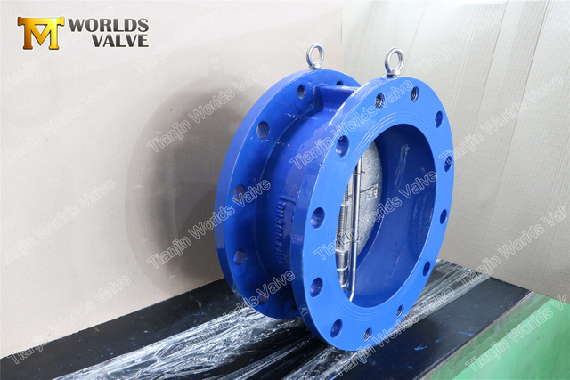 Válvulas de retención de placa doble con brida doble válvula de retención de columpio sin retorno