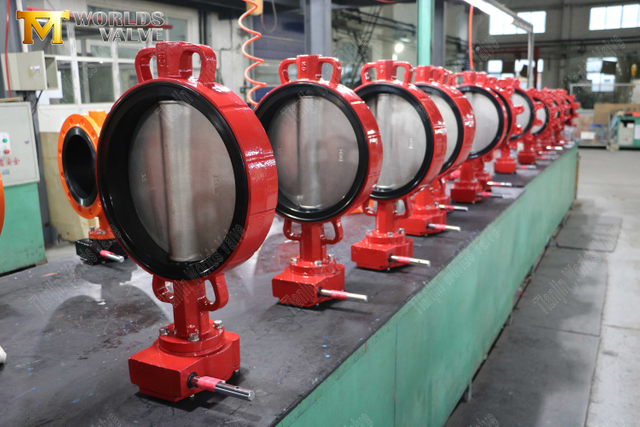 Fabricantes de válvulas de mariposa - Válvula de mariposa de asiento trasero tipo oblea con operador de engranajes