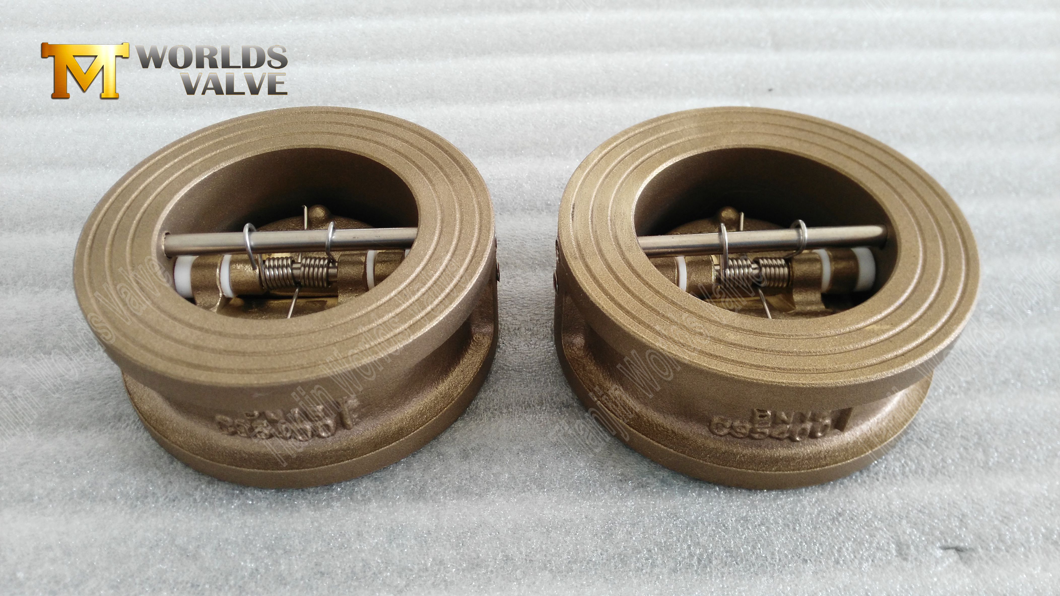 V&aacute;lvula de retenci&oacute;n de doble placa de bronce de aluminio de alto rendimiento de aluminio-3