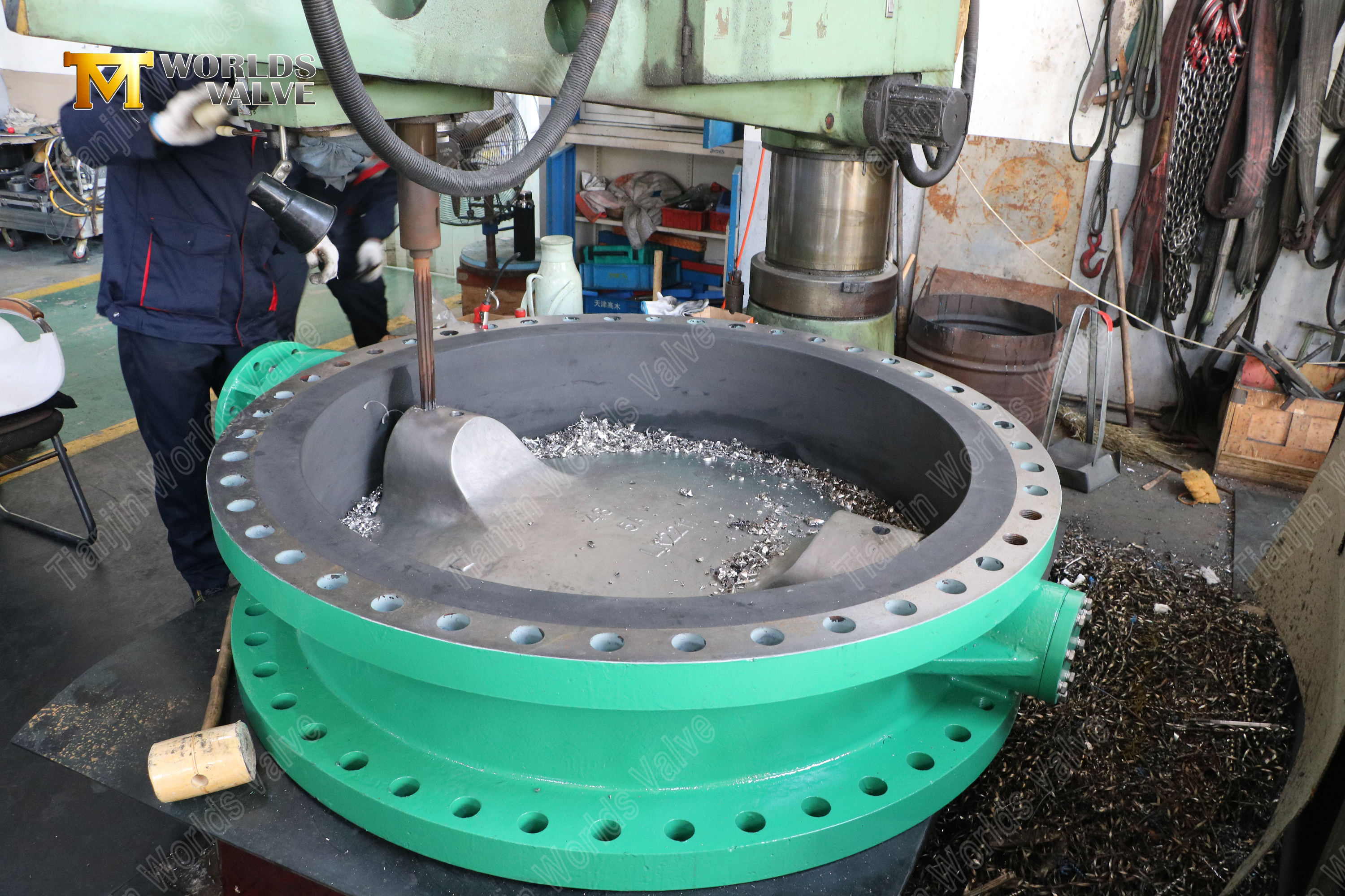 V&aacute;lvula de mariposa de acero de doble fase de doble desplazamiento con asiento ebonite-1 (1)