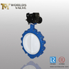 PTFE CUBIADO TRANSUADO LUG LUG COMPLETO LUG Válvula de mariposa Dos piezas Cuerpo, API609, PN10 PN16 Clase 150, JIS 10K, CE ISO9001, Cuerpo de hierro dúctil, disco de PTFE y asiento, alto rendimiento