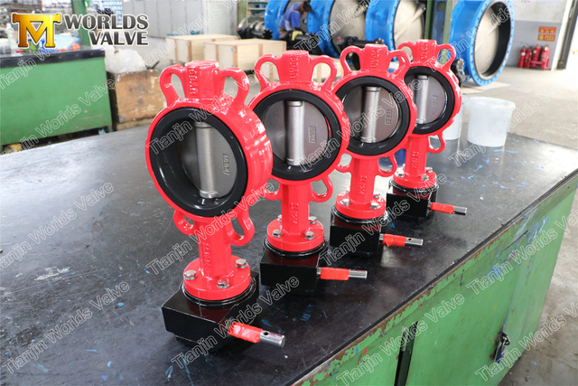 Construcción de hierro SG AS4087 PN16 Válvula de mariposa Aislamiento activado / desactivado