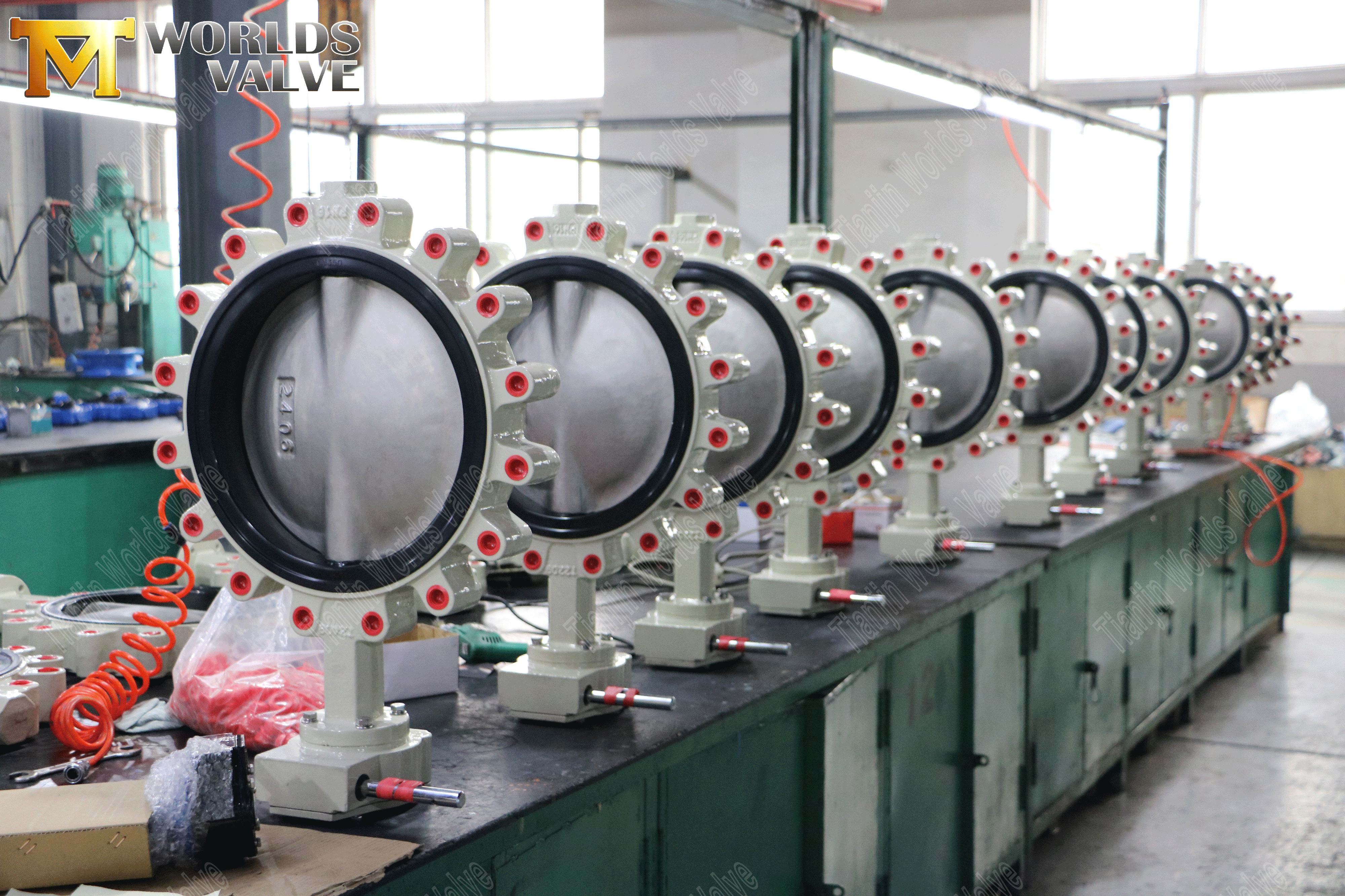 V&aacute;lvula de proveedor de v&aacute;lvula de mariposa de orquer&iacute;a con asiento de goma resistente y caja de cambios-2 (1)