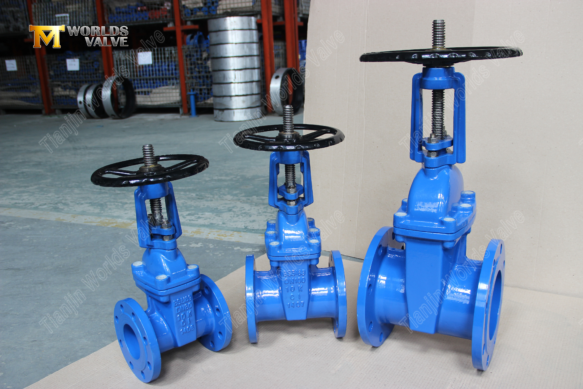 BS5163 V&aacute;lvula de compuerta de asiento resiliente con bridas con una soluci&oacute;n de control de agua confiable y tallo de tallo creciente-1 (1)