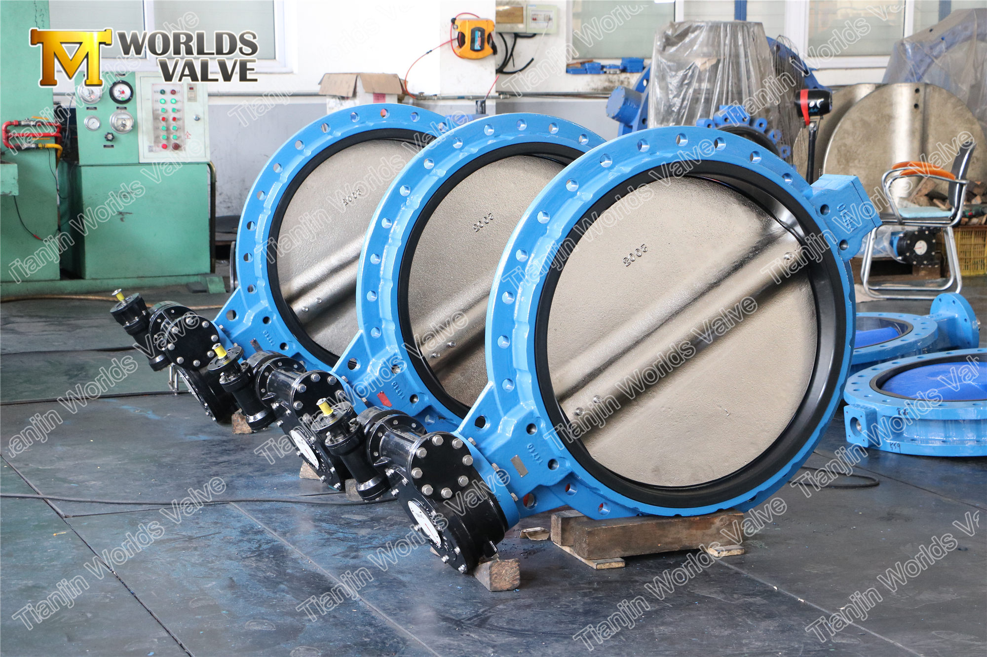 2 v&aacute;lvula de mariposa conc&eacute;ntrica de tipo de brida simple