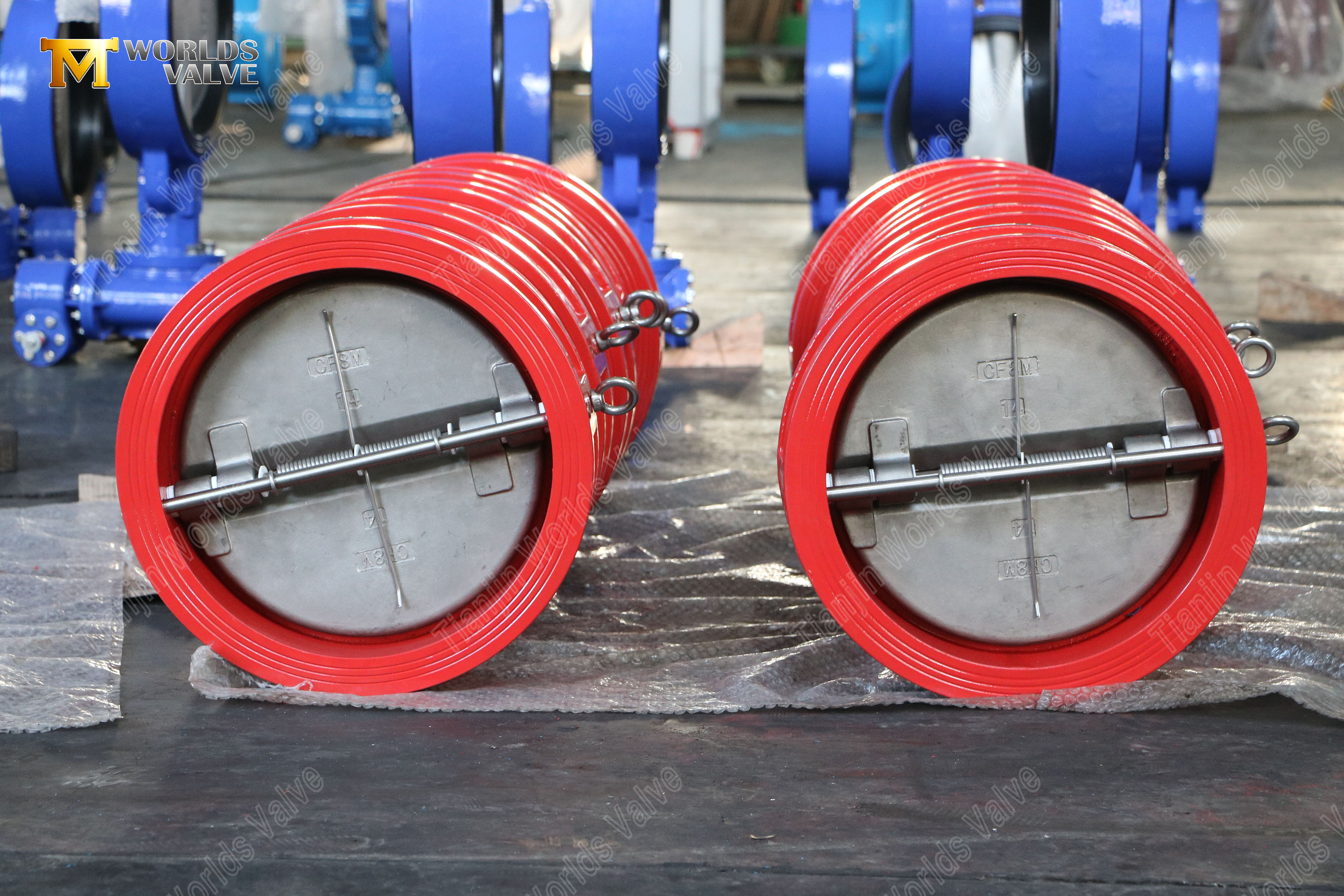 24-DN600-GGG40-Cuerpo-CF8M-Disco-doble-placa-v&aacute;lvula-retenci&oacute;n-wafer-PN10--Proveedor-de-v&aacute;lvulas-confiable-4