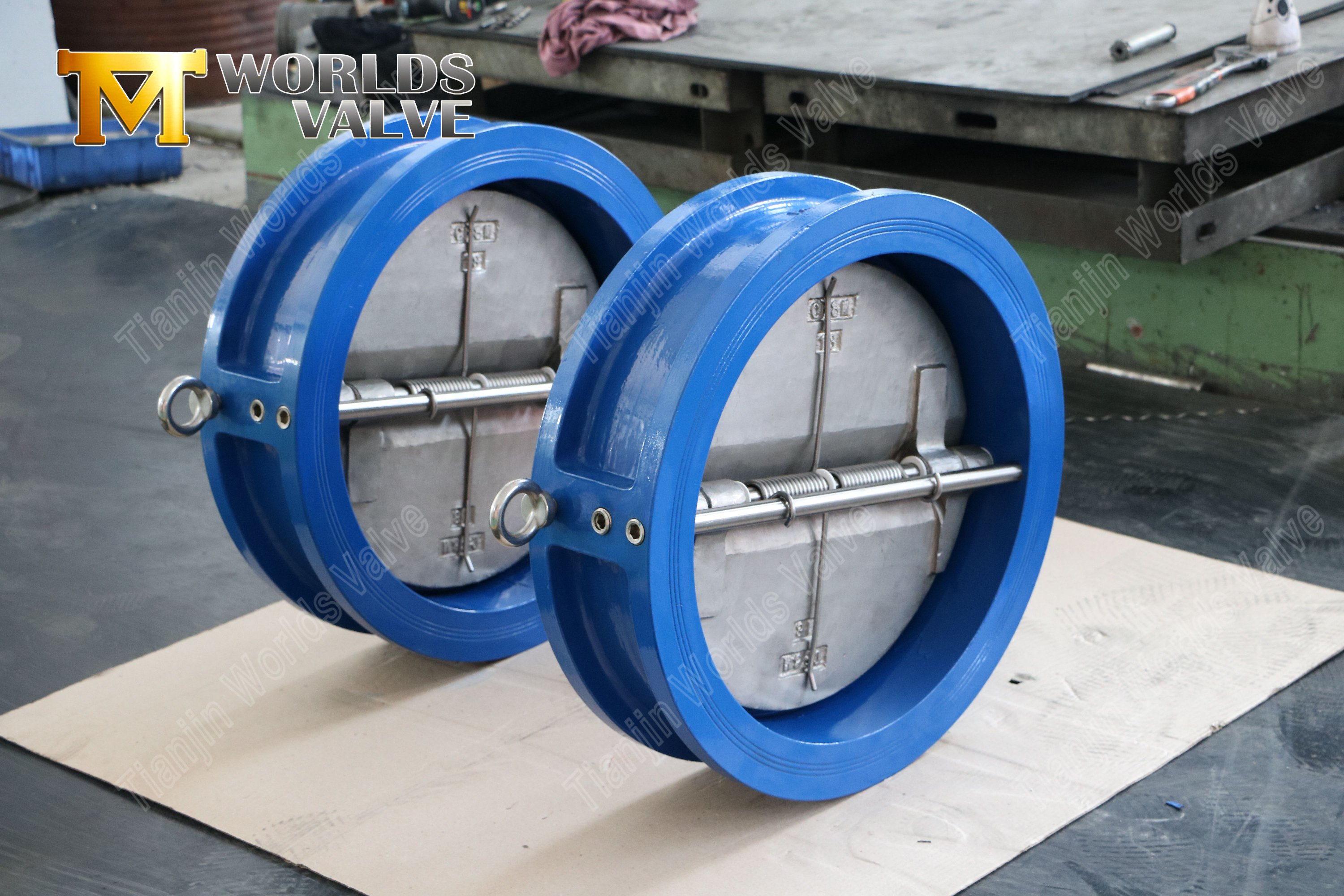 V&aacute;lvula de retenci&oacute;n tipo wafer de placa doble de acero inoxidable con discos de aleaci&oacute;n C954 (7)