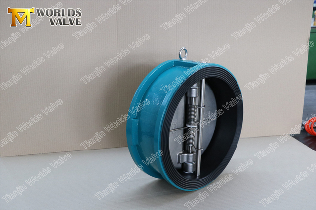 Válvula de retención de doble placa y puerta doble Revestimiento de caucho EPDM completo