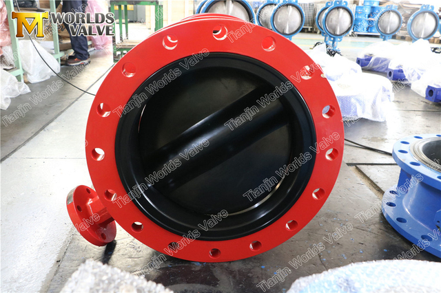 Válvulas de mariposa con bridas dobles recubiertas de caucho completo OEM