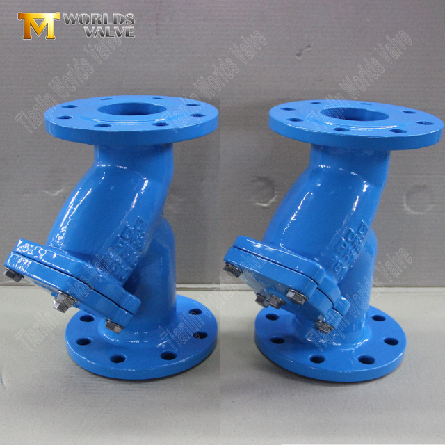 Mesa con bridas con filtro en Y de hierro dúctil E PN16 | Protección confiable de tuberías