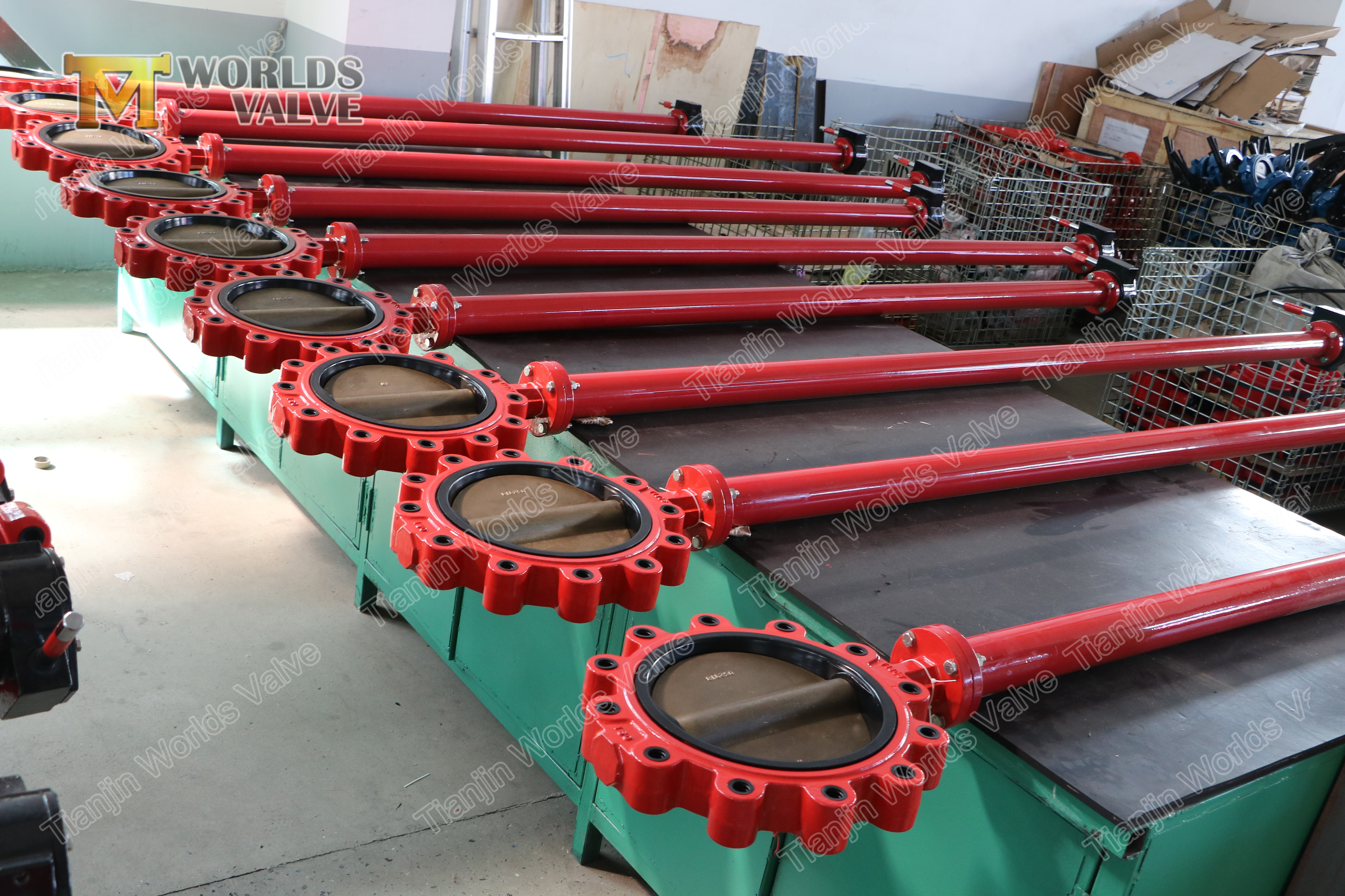 V&aacute;lvula de mariposa de 5 lug con palanca de mano.