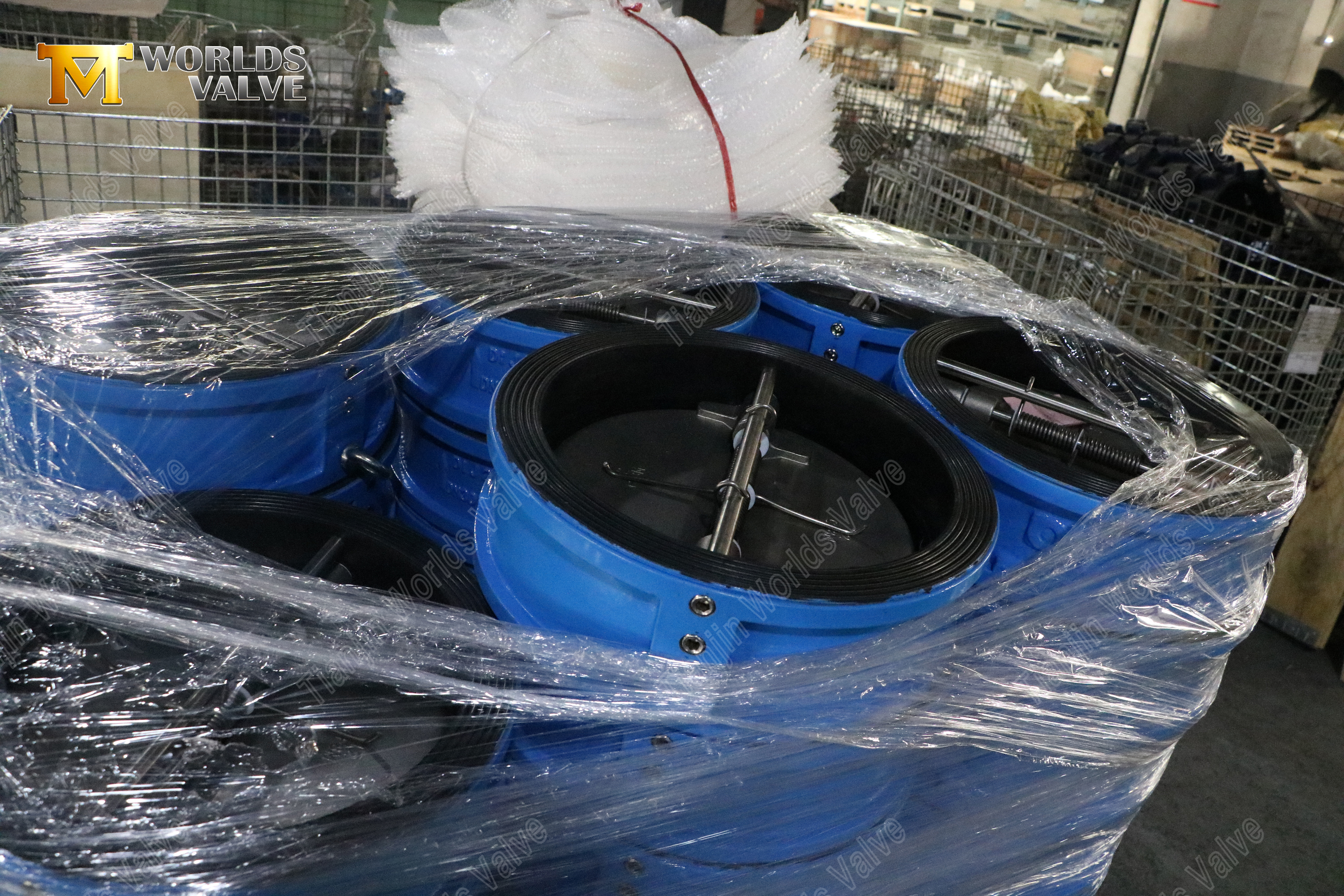 V&aacute;lvula de retenci&oacute;n tipo wafer de placa doble con disco de bronce y aluminio (7)