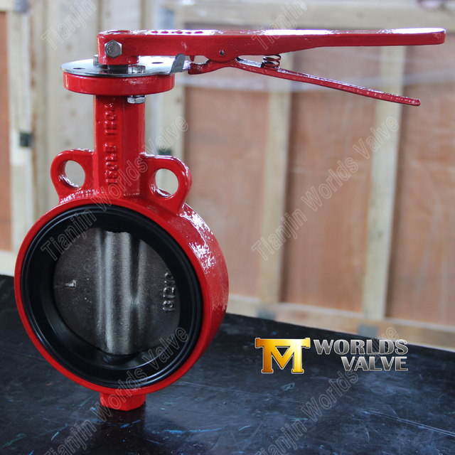 Válvula de mariposa tipo wafer con palanca manual | Solución de operación rápida manual