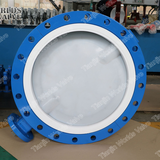 Válvula de mariposa PFA para una sólida básica con certificado FDA