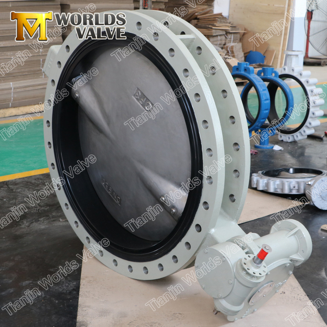 Sección en U Flangó la válvula de mariposa concéntrica sin pin