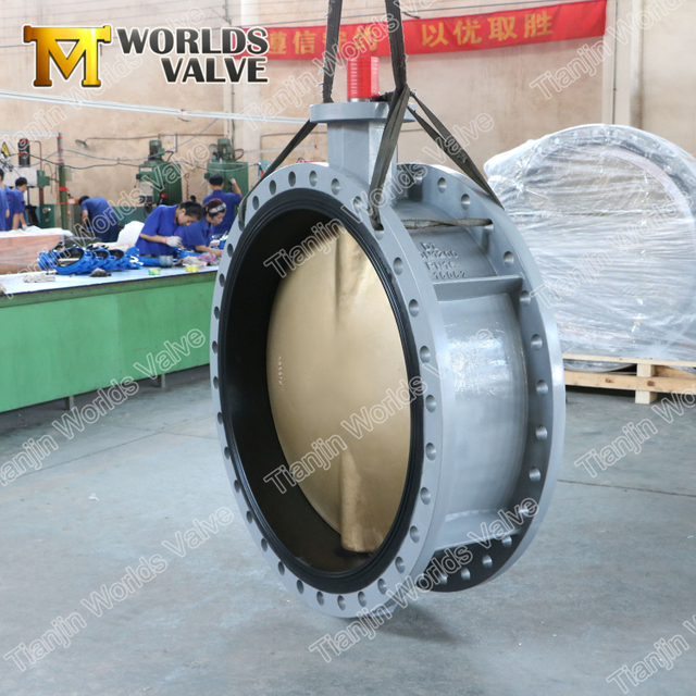 DN1200 DN1400 Válvula Butterlfy de doble brida de 48 pulgadas con disco de bronce de aluminio C95400
