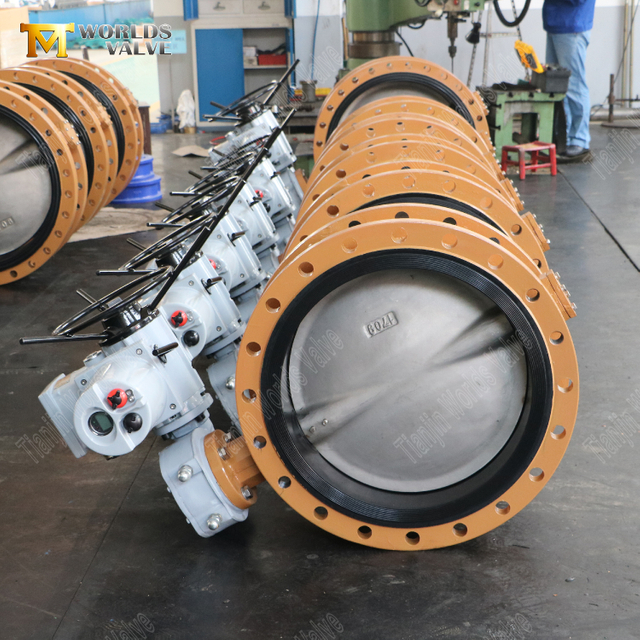 OEM Fábrica para válvulas de mariposa -actuador eléctrico Válvulas de mariposa de brida