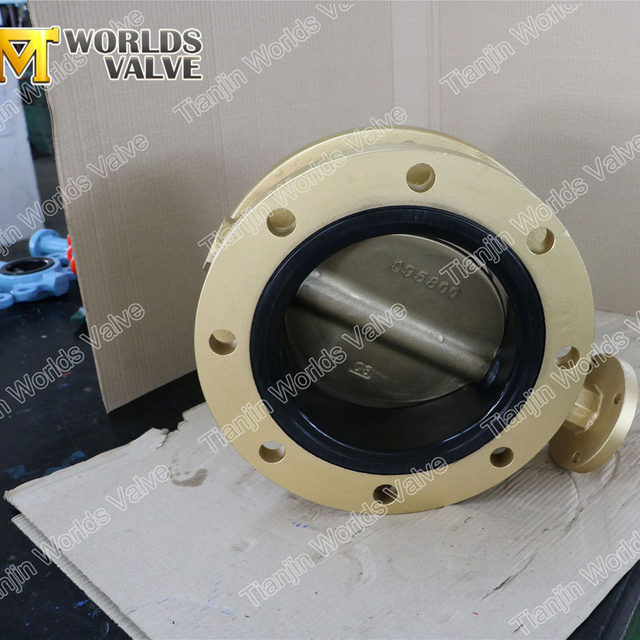Válvulas de mariposa de tipo concéntrico de brida doble de bronce y aluminio PN10 PN16 Class150 TableD TableE