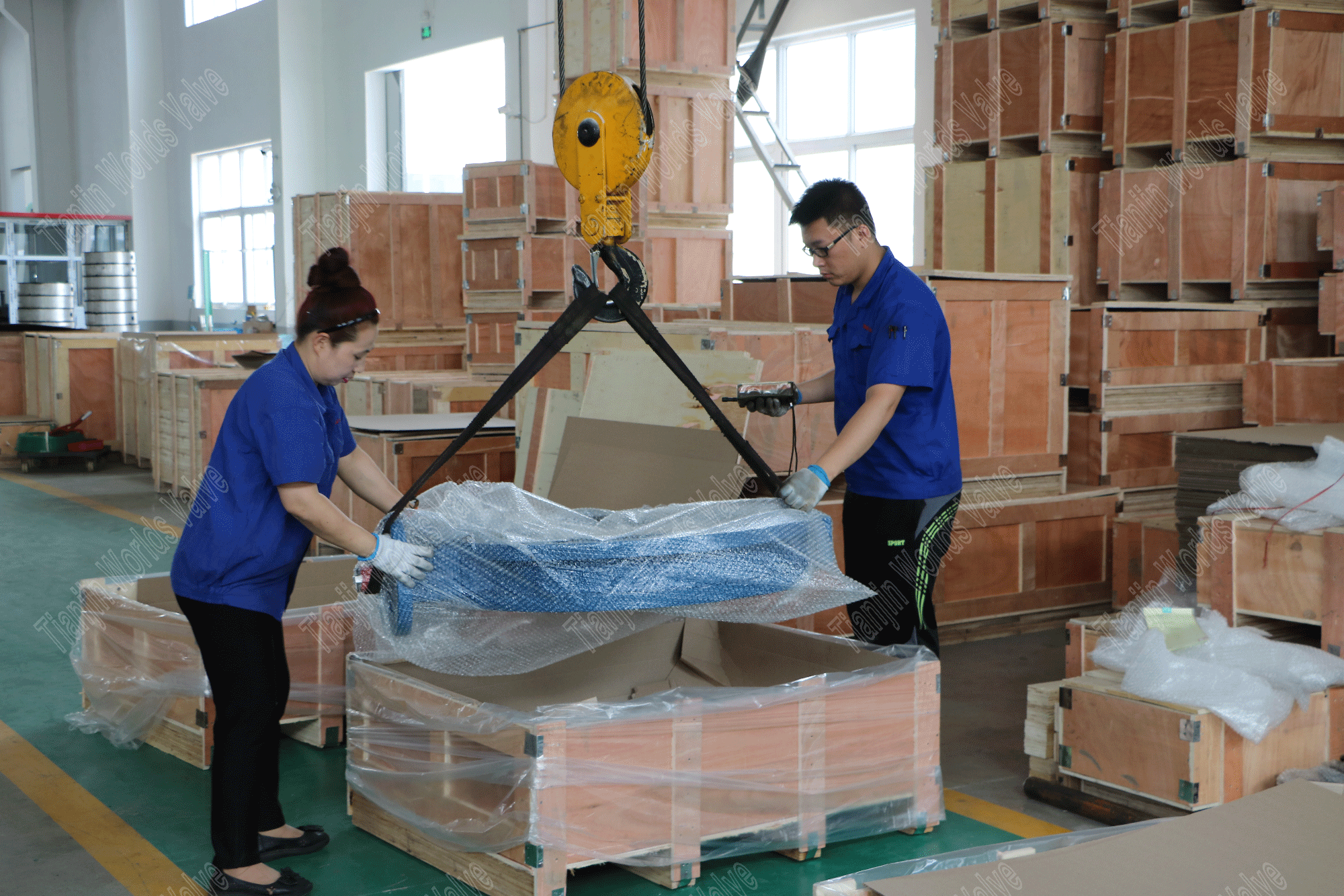 Colocando en la caja