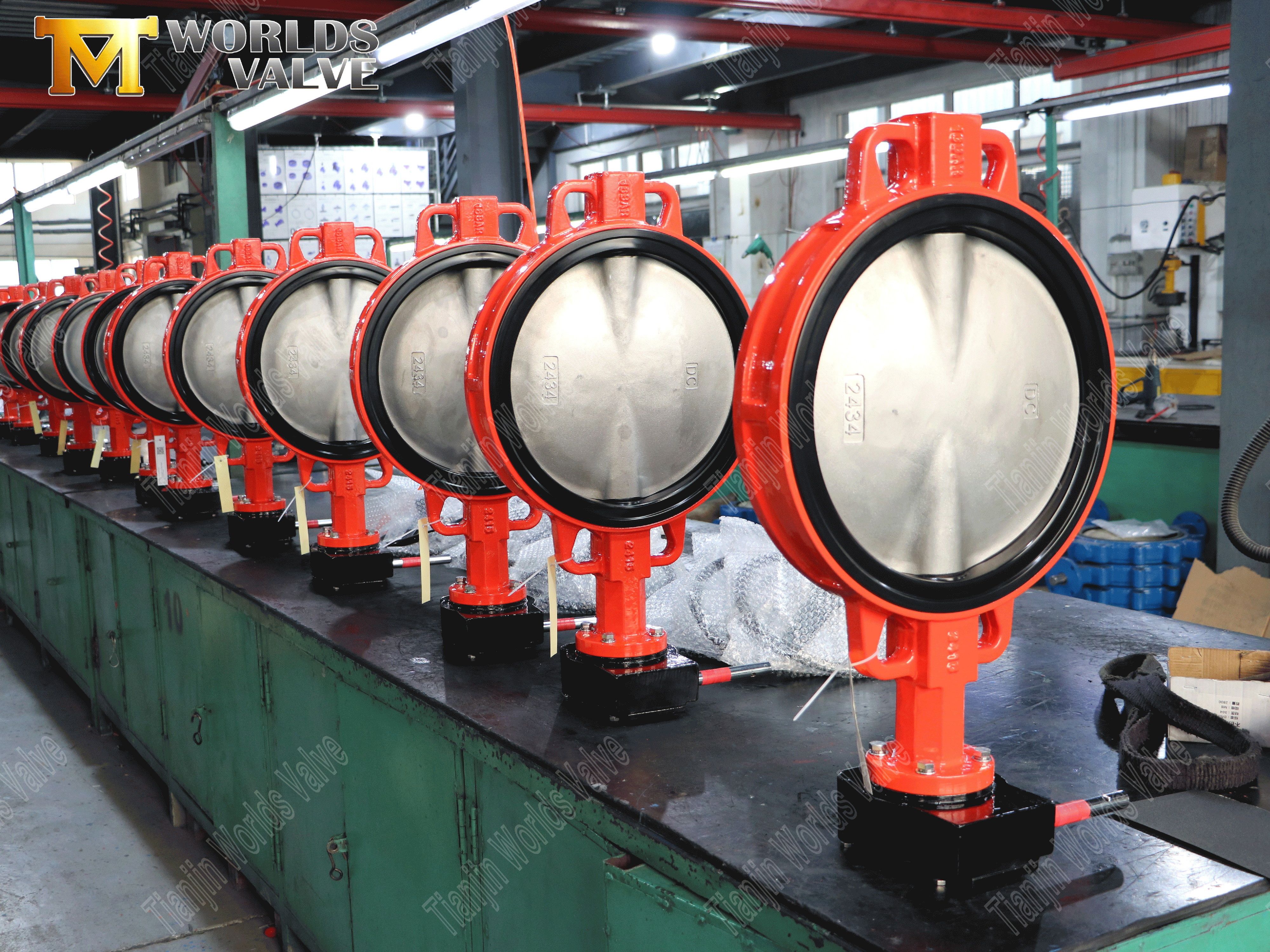 V&aacute;lvula de mariposa de oblea con asiento resistente-3