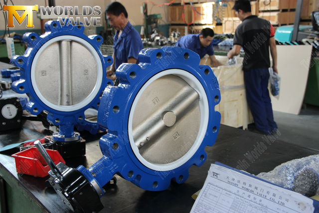 Válvula de mariposa con tipo de mariposa concéntrica de fabricantes de válvula de mariposa con mango de palanca