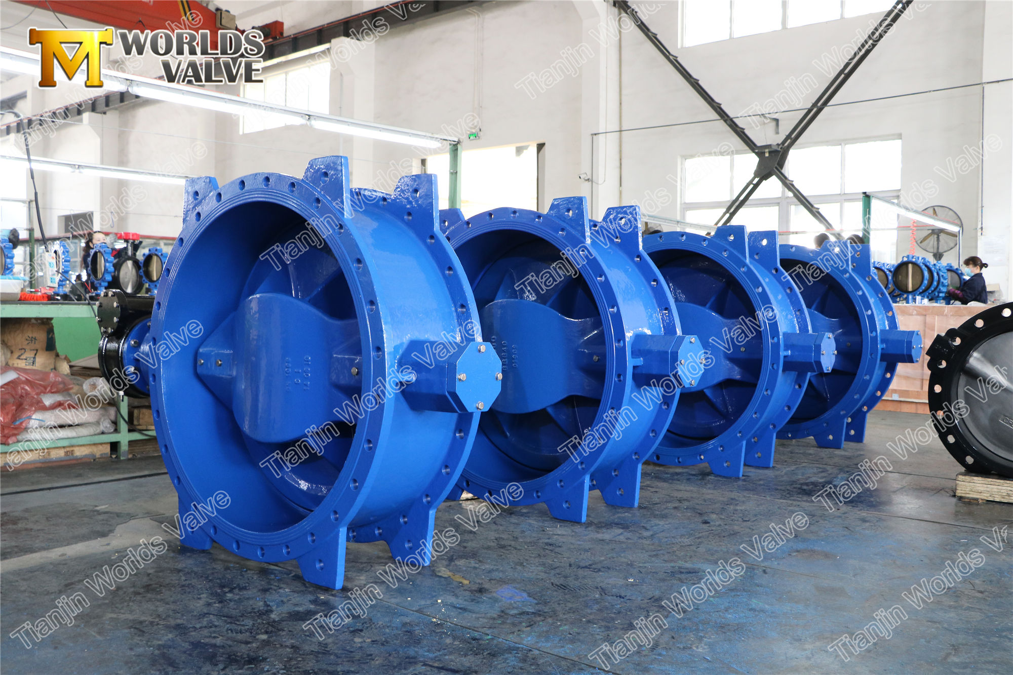 2 v&aacute;lvula de mariposa de doble brida exc&eacute;ntrica con asiento SS316 SS304