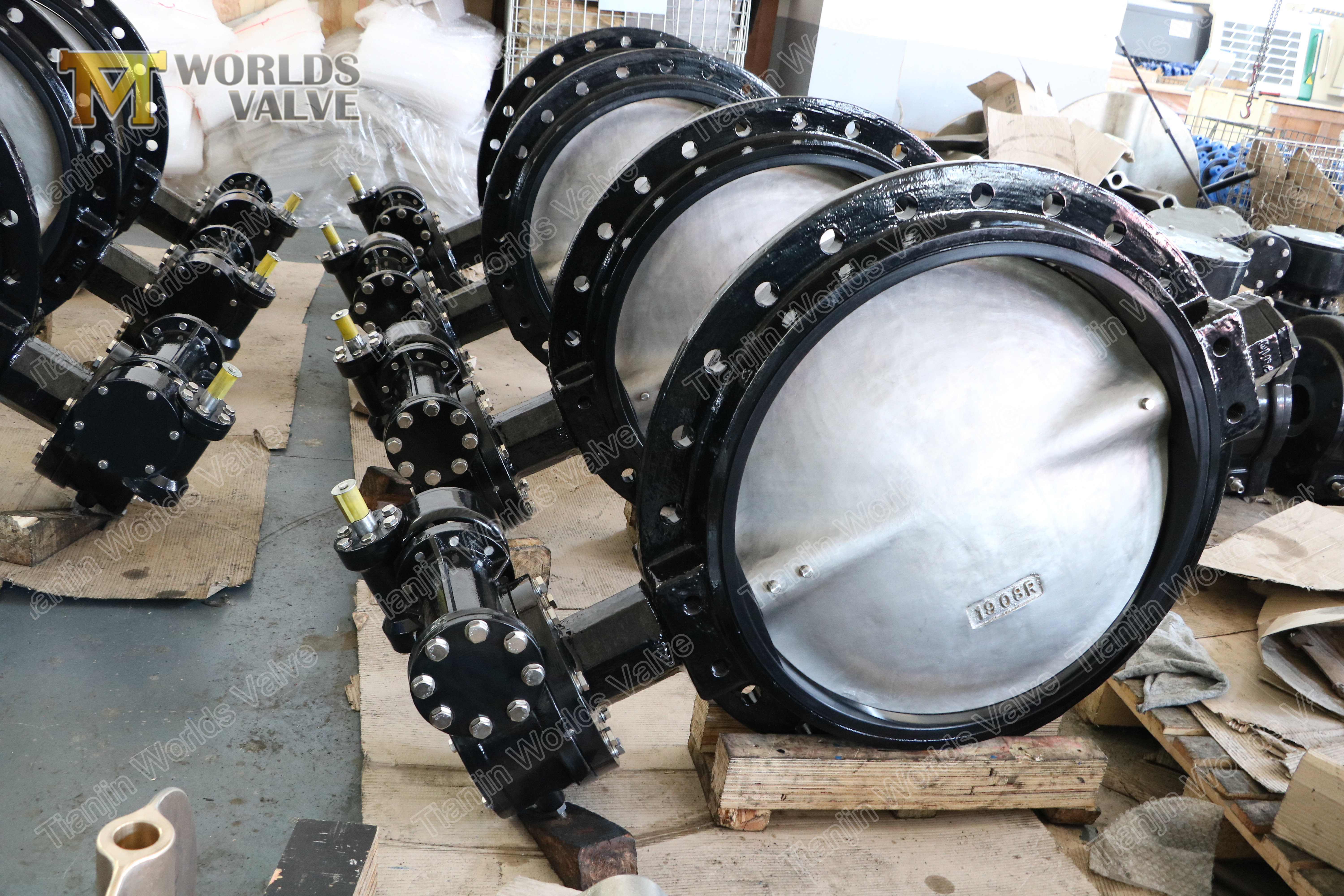 4 GJS400GJS500 &Uacute;nica brida d&uacute;ctil hierro mariposa