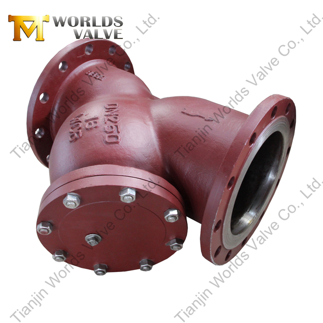 Filtro tipo Y con bridas | Acero al carbono WCB | Protección de tuberías industriales