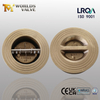 Válvula de retención de doble placa de bronce de aluminio de alto rendimiento de sellado