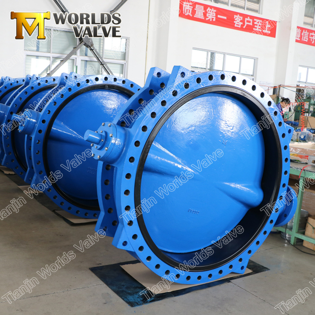 Válvula de mariposa con disco de pintura U-Sección U Double Banged