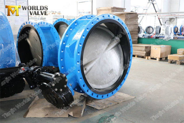 ANSI Clase 150 FF RF con bridas Asiento de goma consolidado con válvula de mariposa con bridas dobles