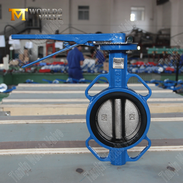 Fabricante de la válvula de porcelana: válvula de mariposa tipo oblea de hierro fundido