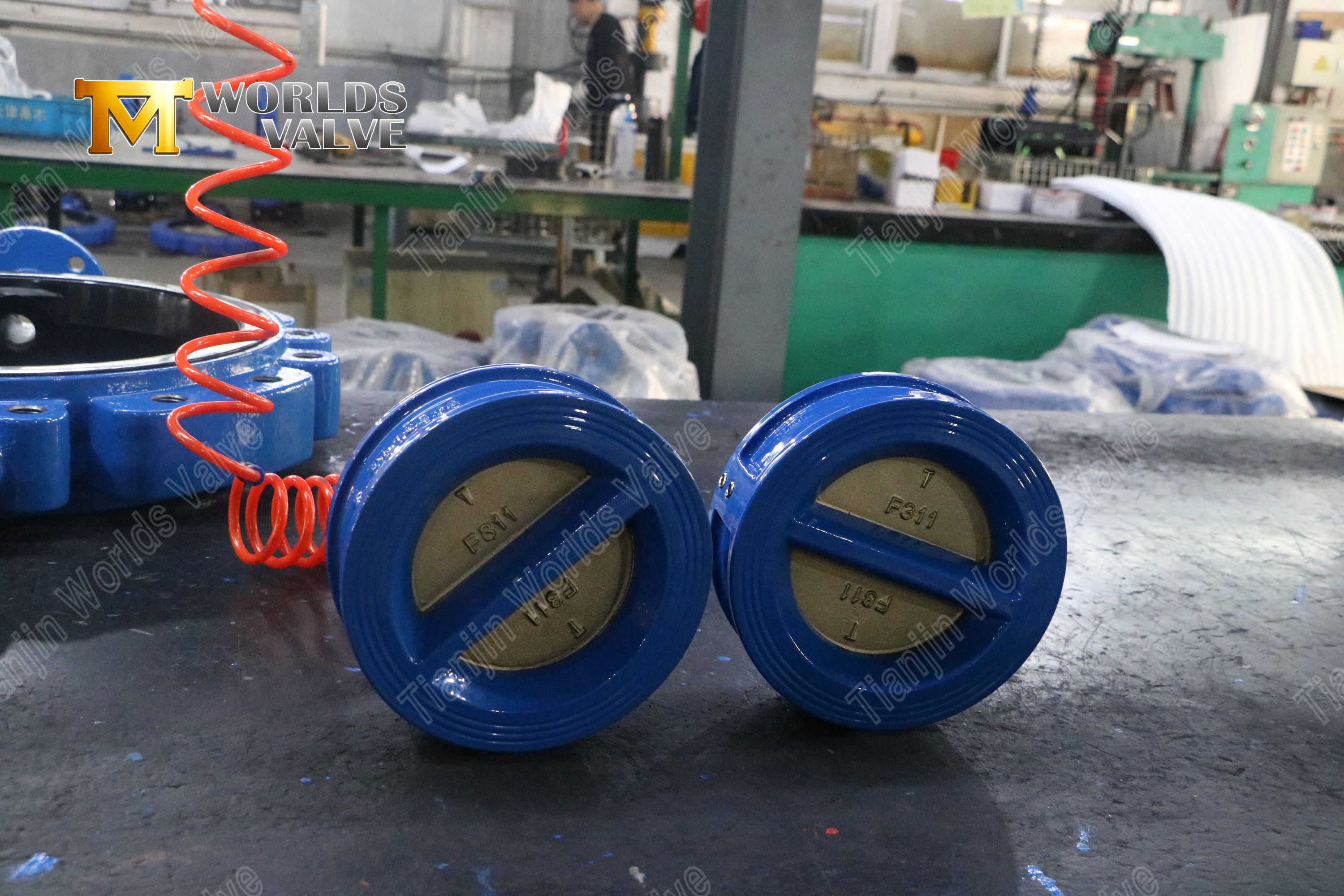 Tipo de oblea de doble disco de acero inoxidable V&aacute;lvula sin retorno Cero Prevenci&oacute;n de flujo de retorno-1 (2)