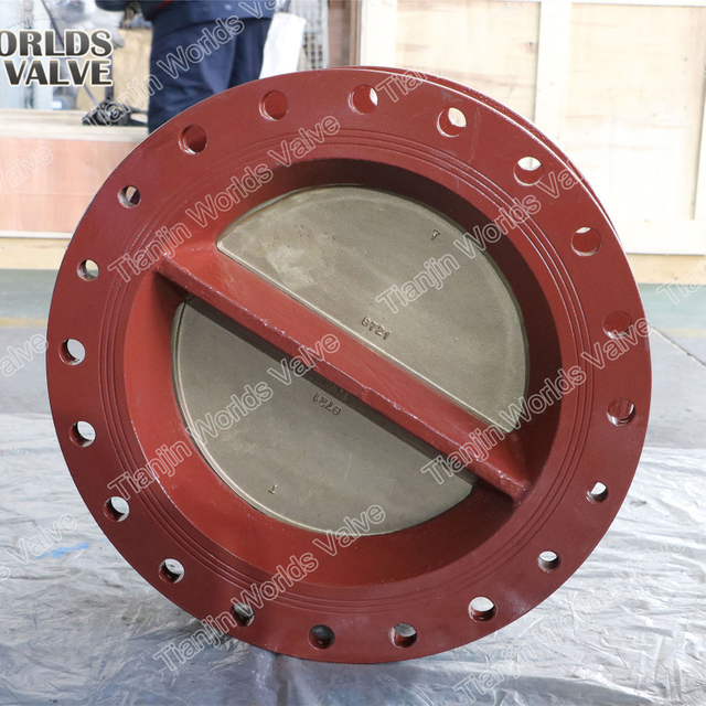 Válvulas de retención de placa doble de doble brida Disco de bronce de aluminio