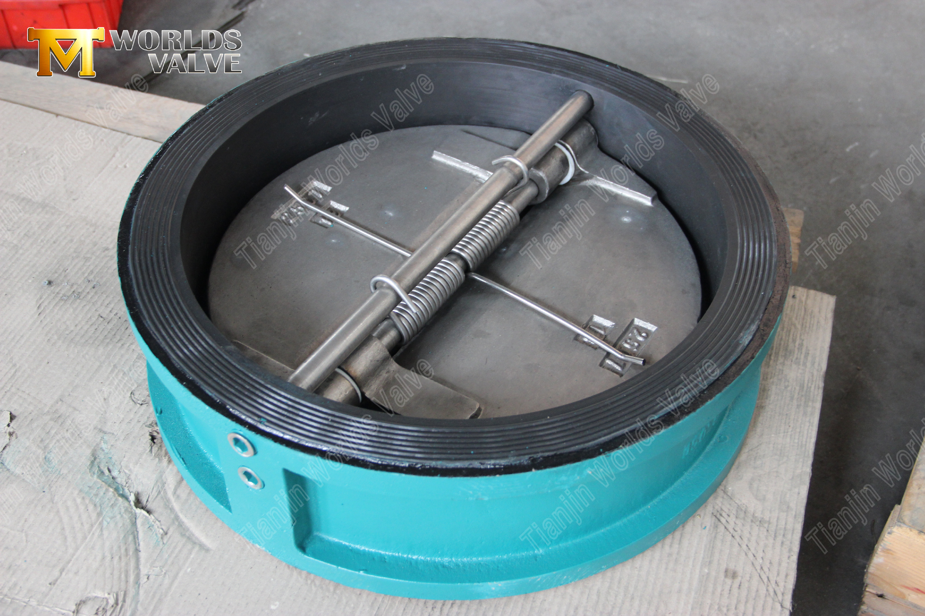 V&aacute;lvula de retenci&oacute;n tipo wafer de placa doble con disco de bronce y aluminio (6)