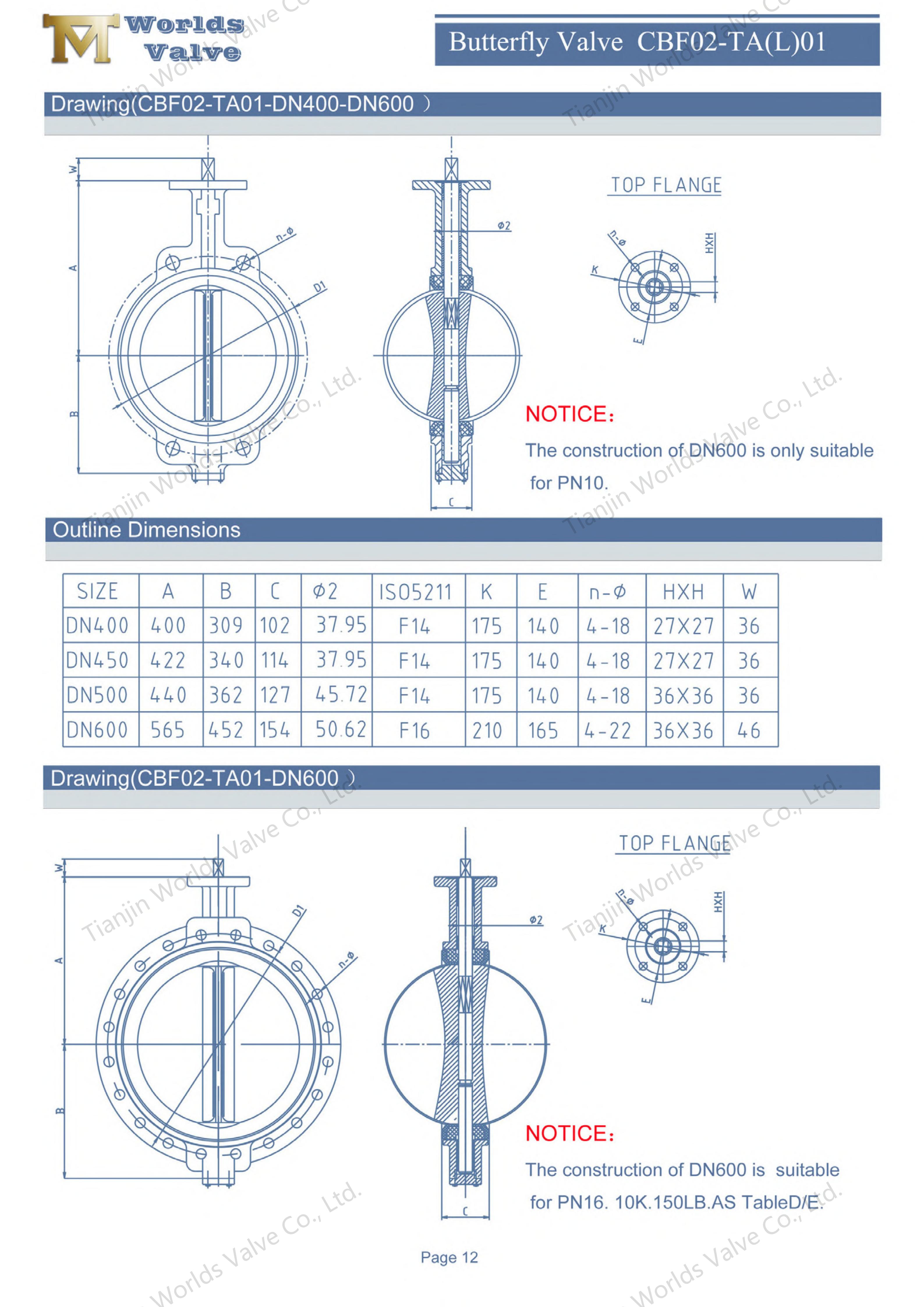 对夹蝶阀（凸耳蝶阀）CBF02-TA(L)01_12