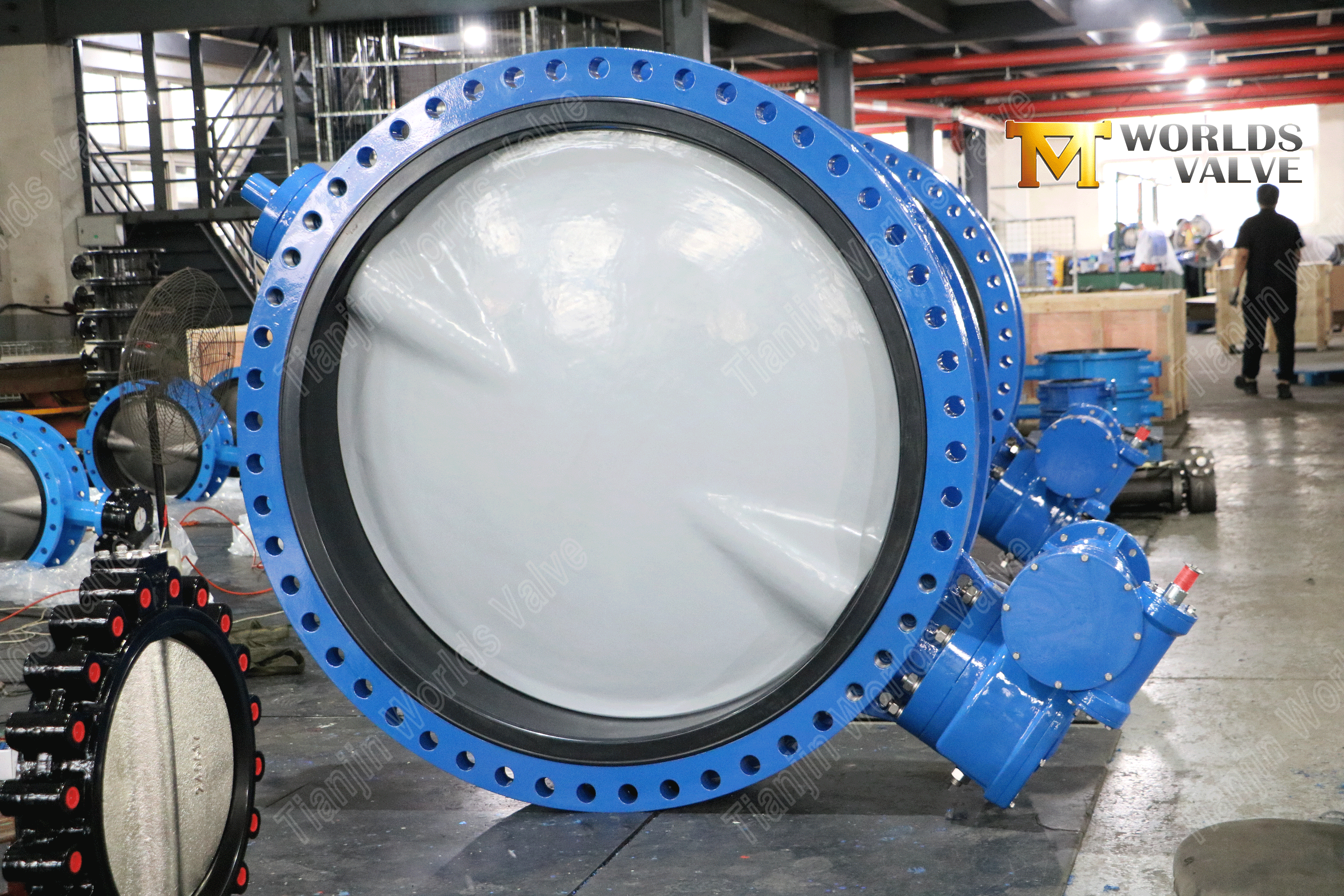 Tratamiento de agua V&aacute;lvula de mariposa tipo U Disco recubierto de nailon 11 Opci&oacute;n aprobada por WRAS (4)