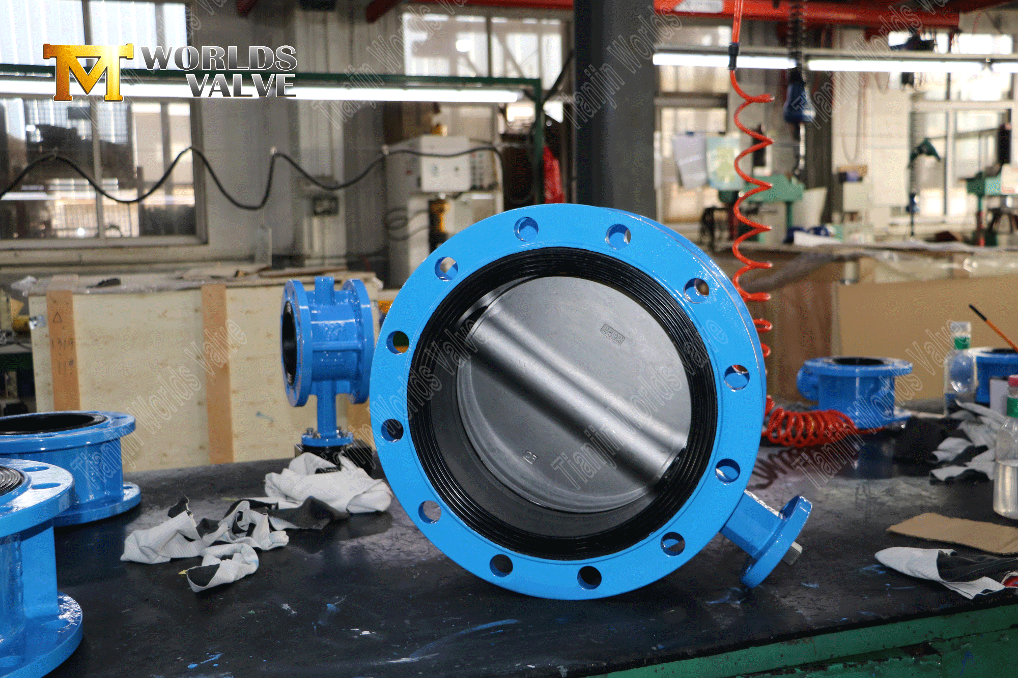 v&aacute;lvula de mariposa de doble brida