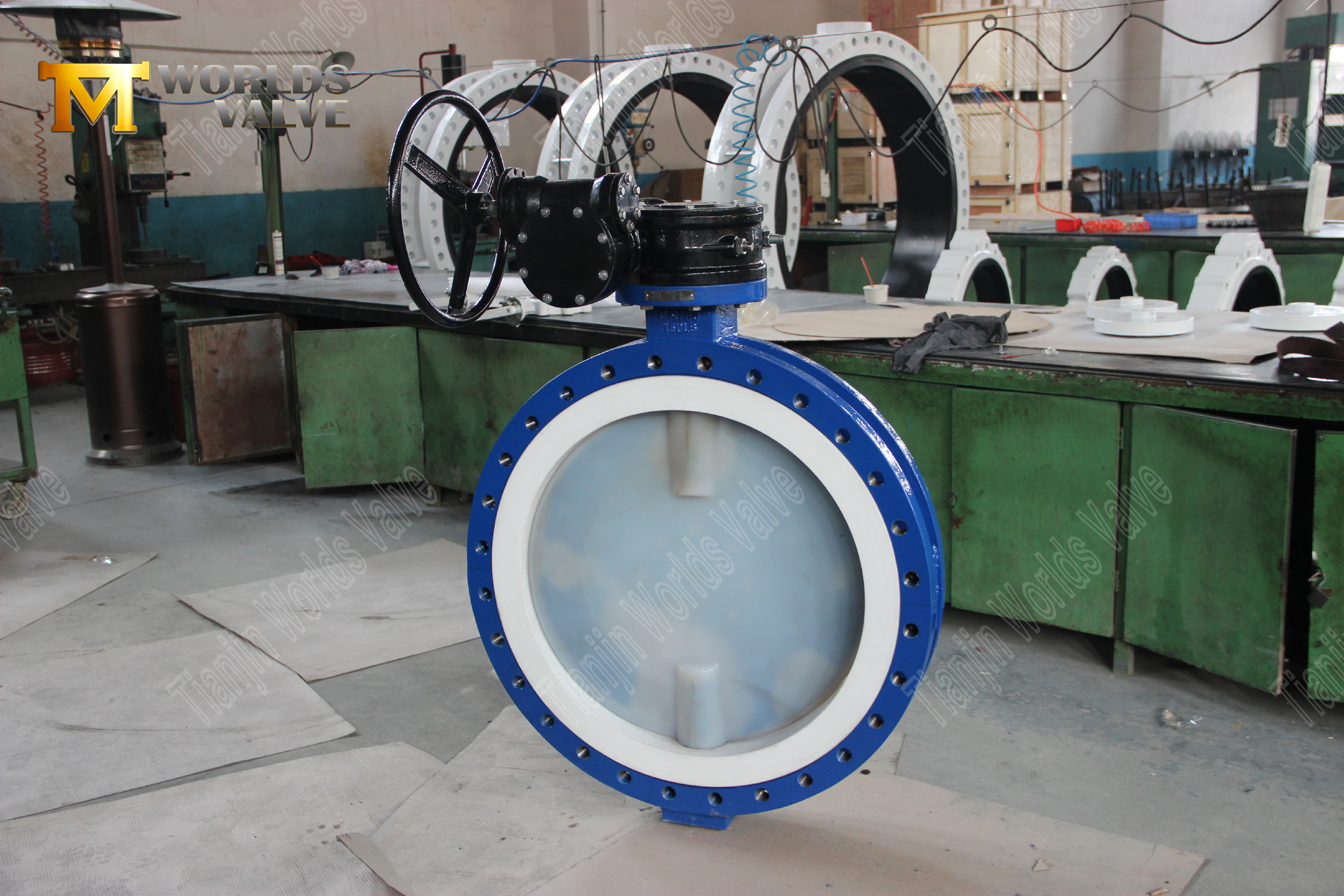 PTFE asiento PFA V&aacute;lvulas de mariposa de disco recubiertas de PFA Ultra-Pure Corrosion Defense-2 (1)