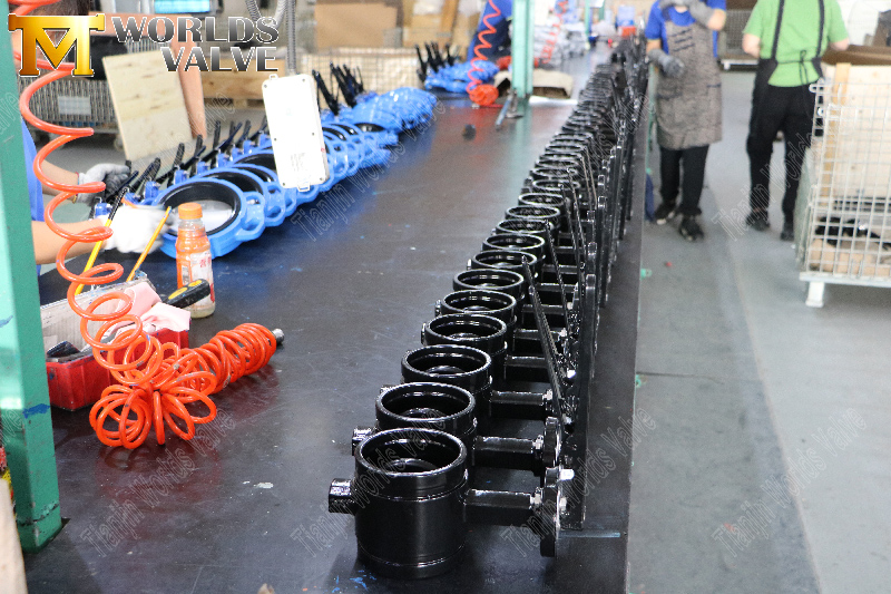 v&aacute;lvula de v&aacute;lvula de butterfly-wafer-wafer con palanca manual