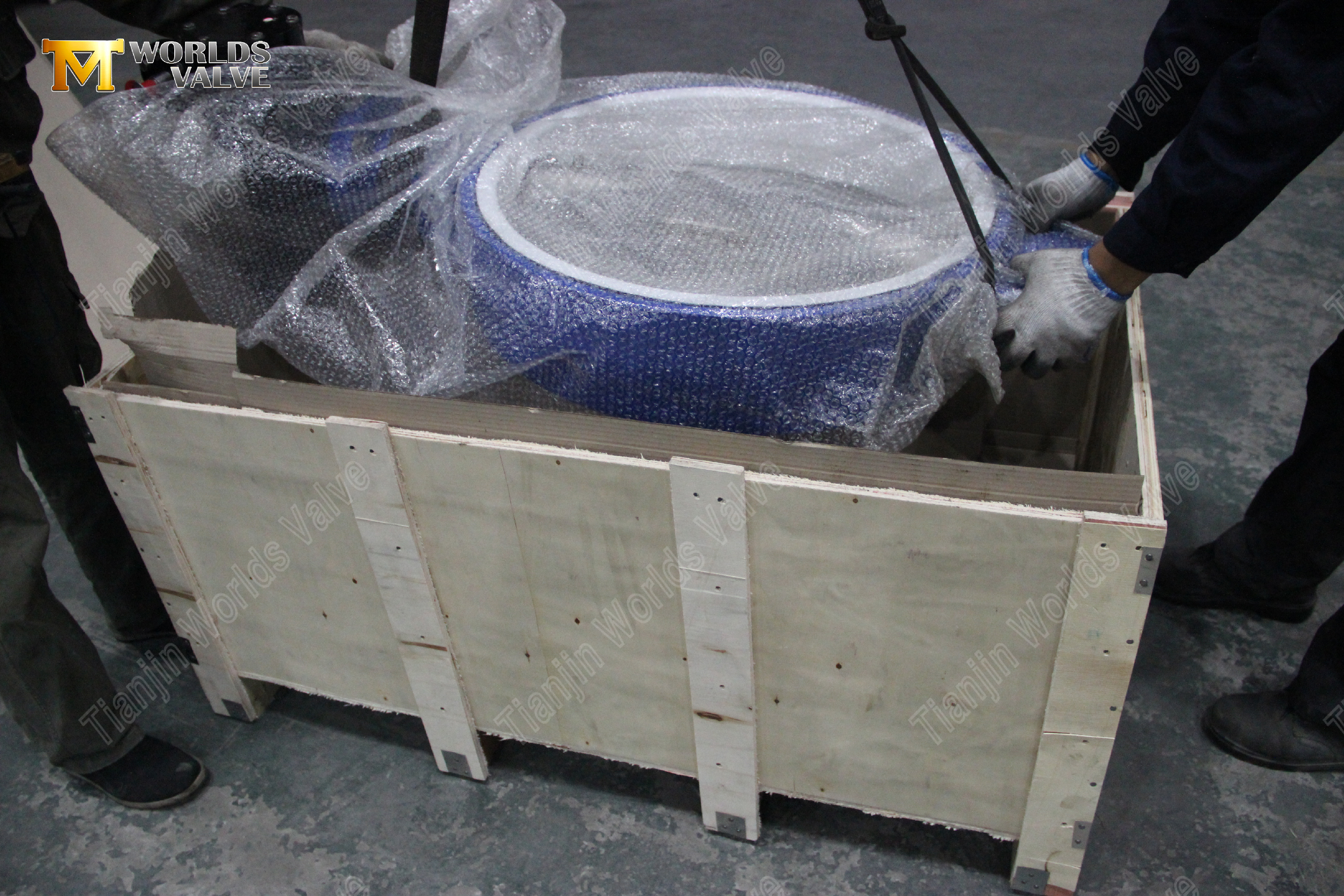 V&aacute;lvula de mariposa tipo oblea de hierro d&uacute;ctil con asiento de PTFE y disco CF8M (7).jpg