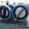 Válvula de retención tipo wafer de placa doble: cuerpo revestido de EPDM, disco CF8M, PN10, fabricante OEM
