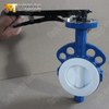 Válvula de mariposa tipo oblea de PTFE: disco encapsulado de PTFE, clase 150, fabricante OEM