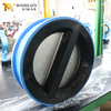 Válvula de retención tipo wafer de placa doble: cuerpo revestido de EPDM, disco CF8M, PN10, fabricante OEM